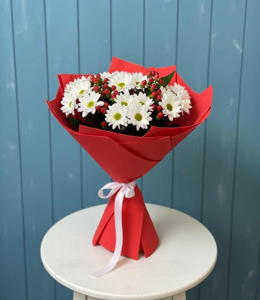 Букет цветов из: Хризантемы в Верхотурье