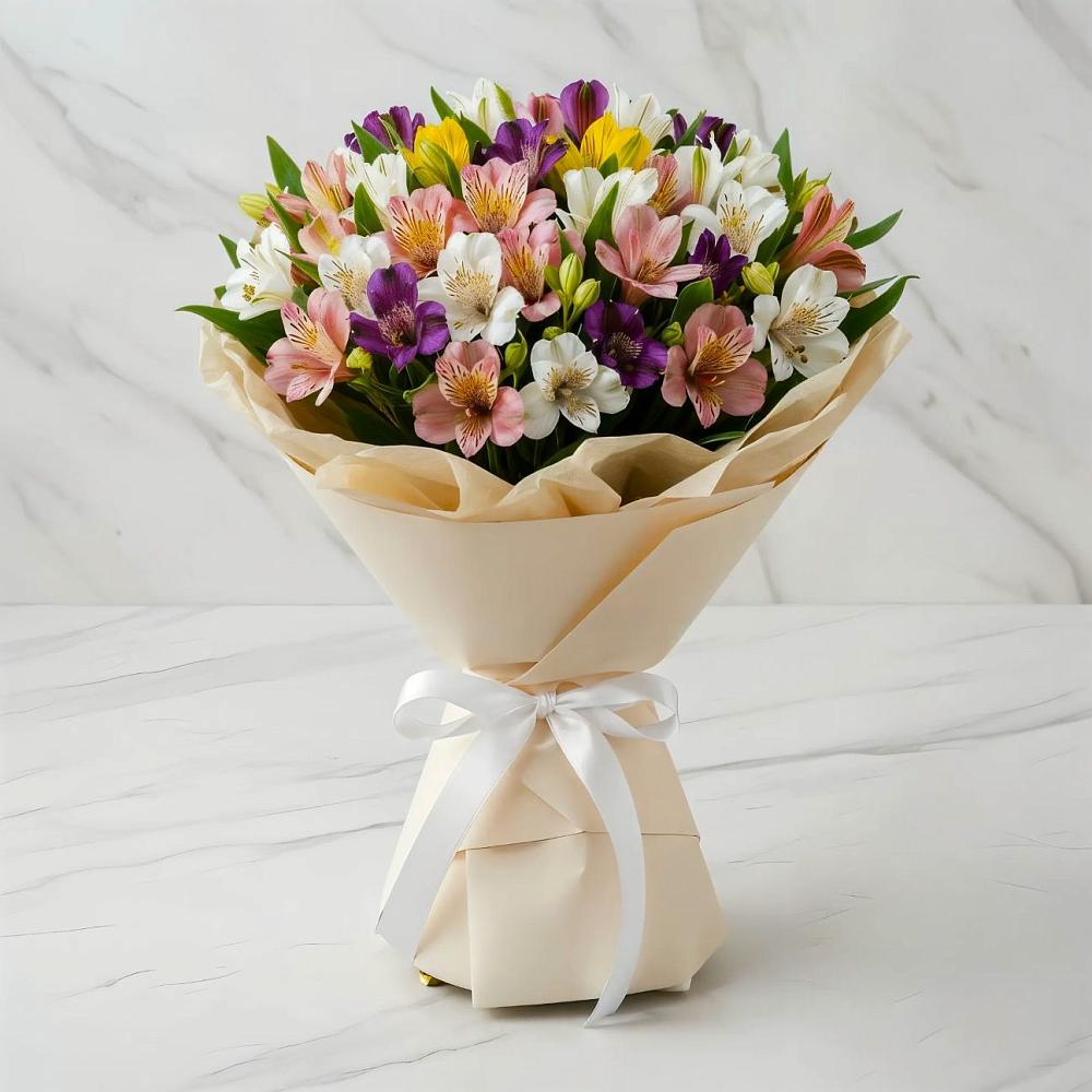 Букет цветов из: Альстромерии в Верхотурье