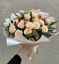 Букет Кремовые розы Латте в Верхотурье