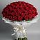 Букет 101 Красная роза Блэк Мэджик в Верхотурье
