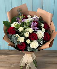 Букет цветов из:  Розы и Альстромерии #REPLACE_PRED# Верхотурье