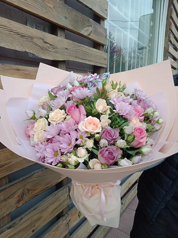 Букет цветов из: Розы и Хризантемы в Верхотурье