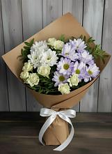 Букет цветов из:  Хризантемы и Розы в Верхотурье