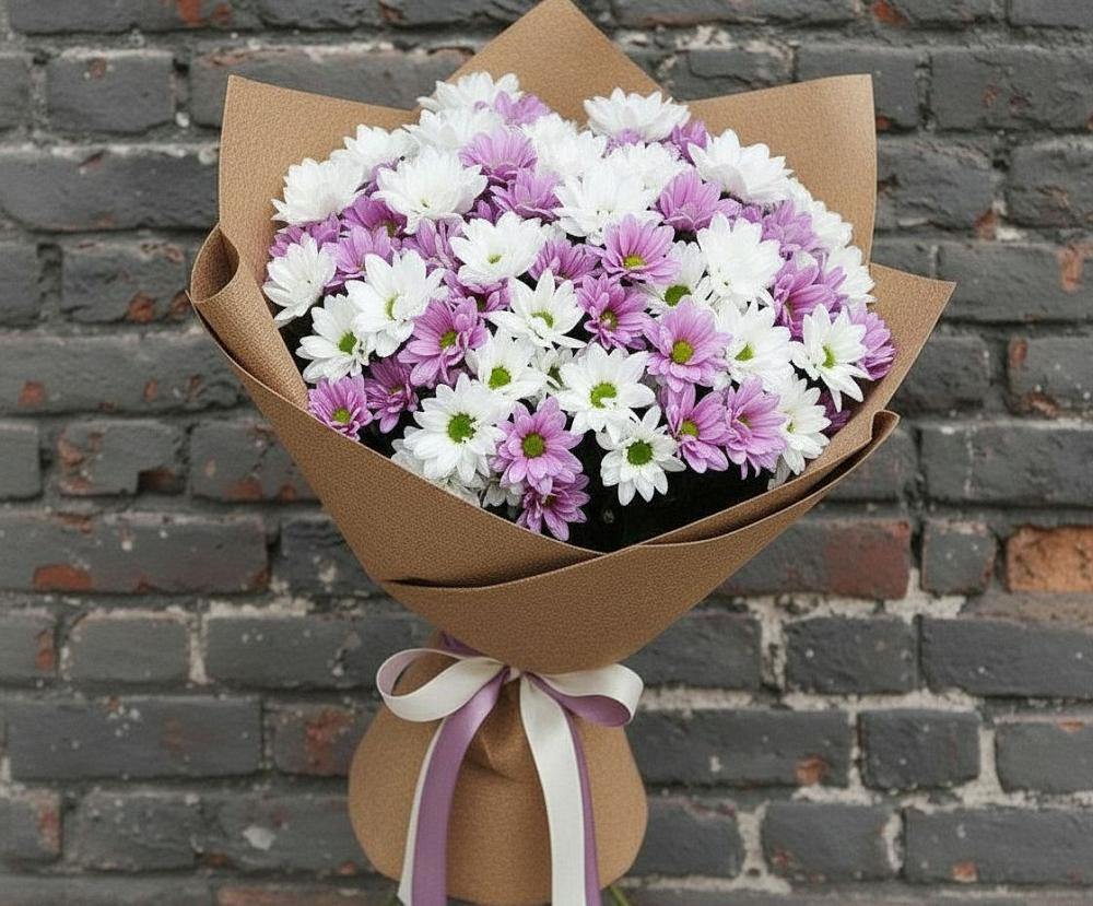 Букет цветов из: Хризантемы в Верхотурье