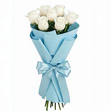 Букет 7 белых роз Проуд в Верхотурье