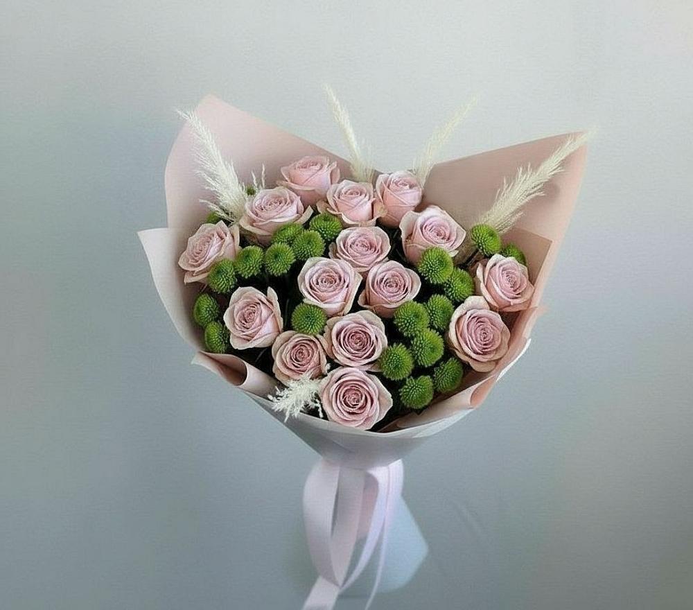 Букет цветов из: Розы и Хризантемы в Верхотурье