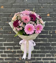 Букет цветов из:  Герберы и Хризантемы в Верхотурье