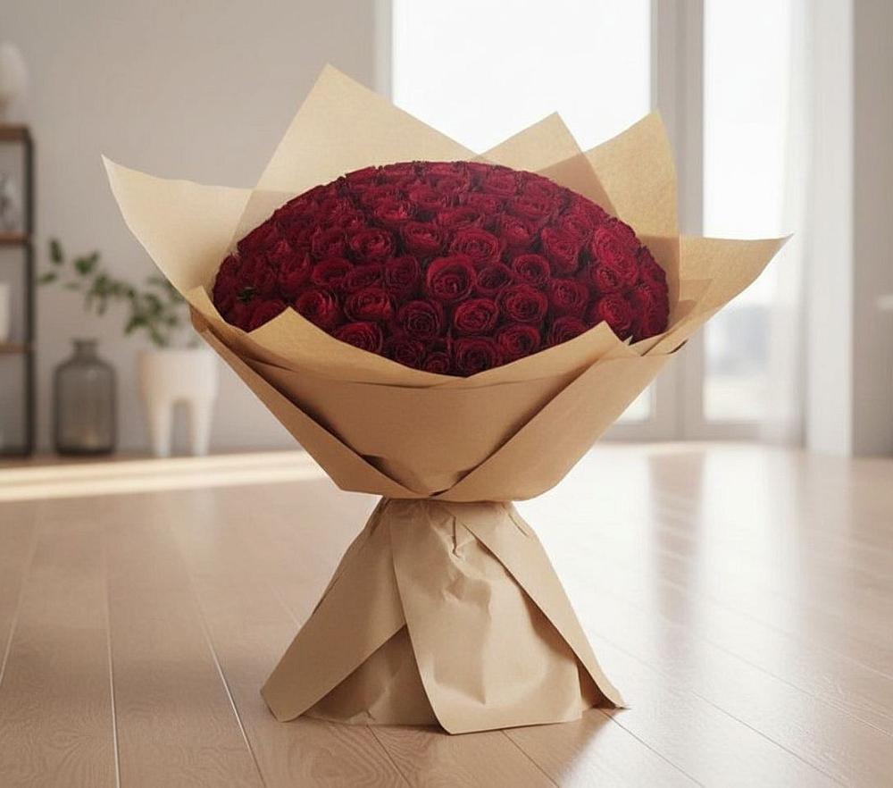 Букет 101 Красная роза в Верхотурье