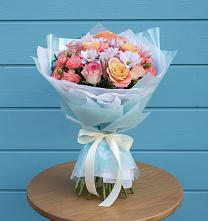 Букет цветов из:  Хризантемы и Розы в Верхотурье