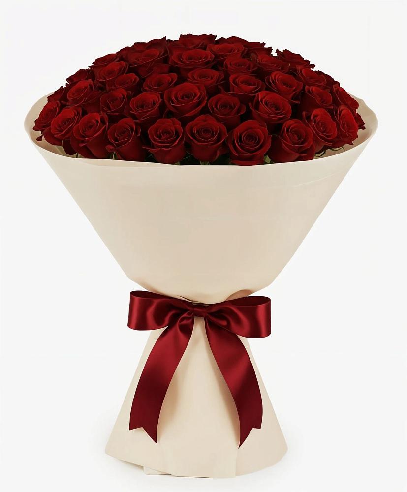 Букет 101 Бордовая роза Блэк Бакарра в Верхотурье