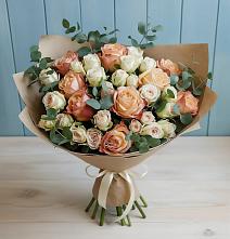 Букет цветов из:  Альстромерии и Розы #REPLACE_PRED# Верхотурье