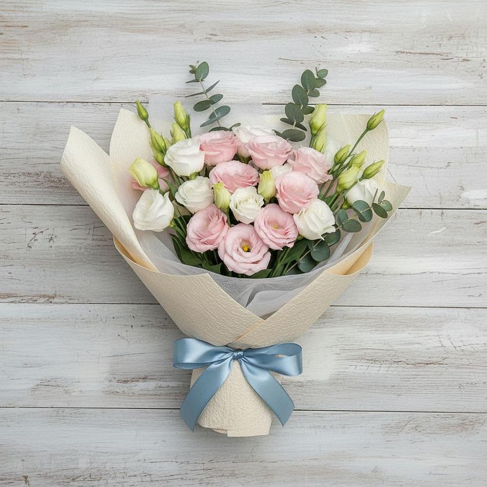 Букет цветов из: Лизиантусы в Верхотурье